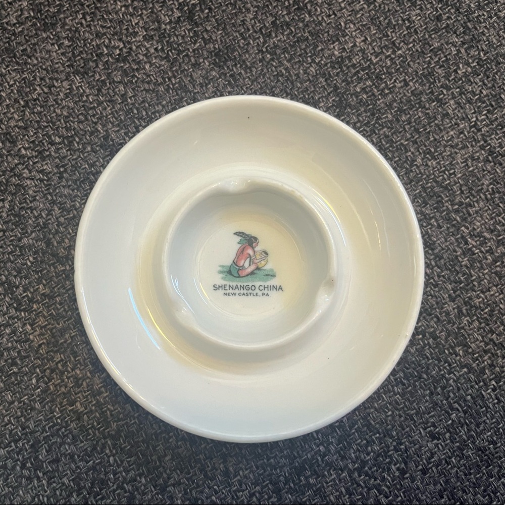 •1952 Shenango China Indian Ashtray•